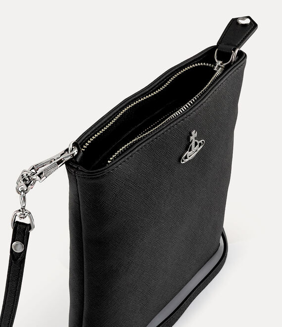 Vivienne Westwood Squire New Square Crossbody in BLACK